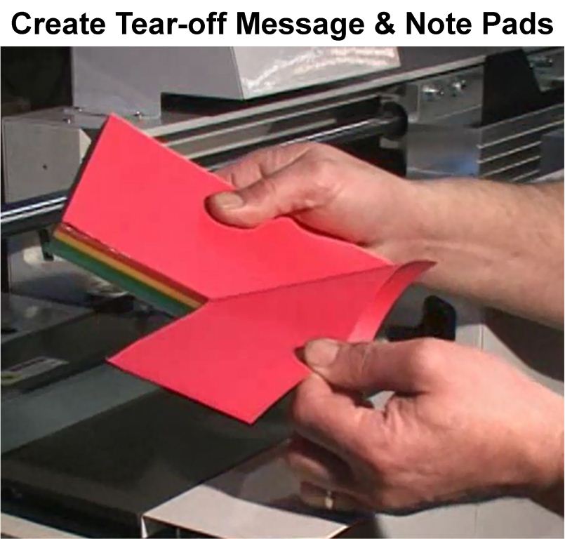 Create tear-off pads on the digibinder